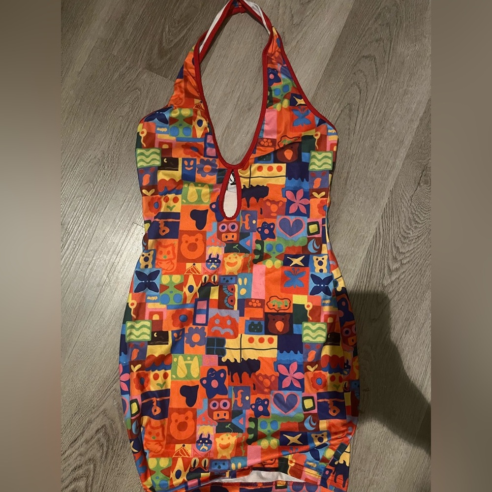 short multicolored dress